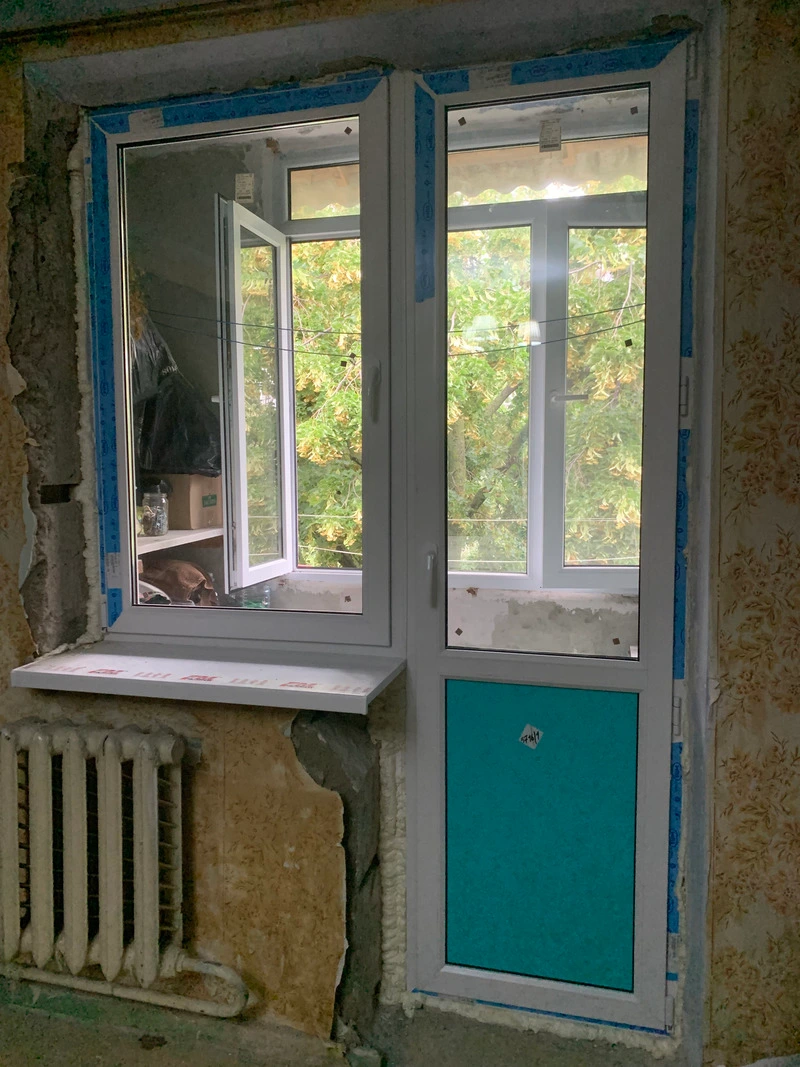 Restabilirea geometriei ușii de la balcon